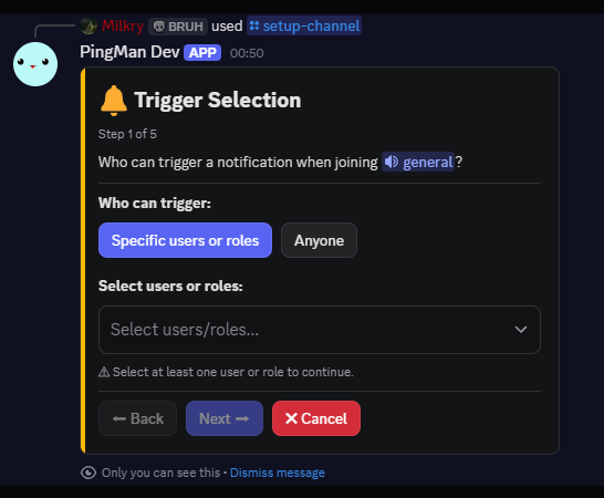 Step 1: Trigger Selection