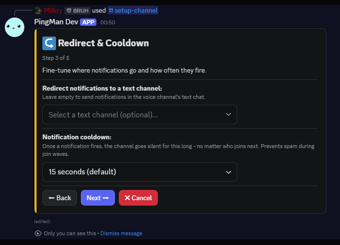 Step 3: Redirect & Cooldown