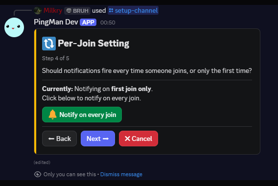 Step 4: Per-Join Setting