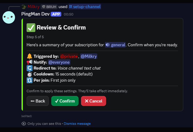 Step 5: Review & Confirm